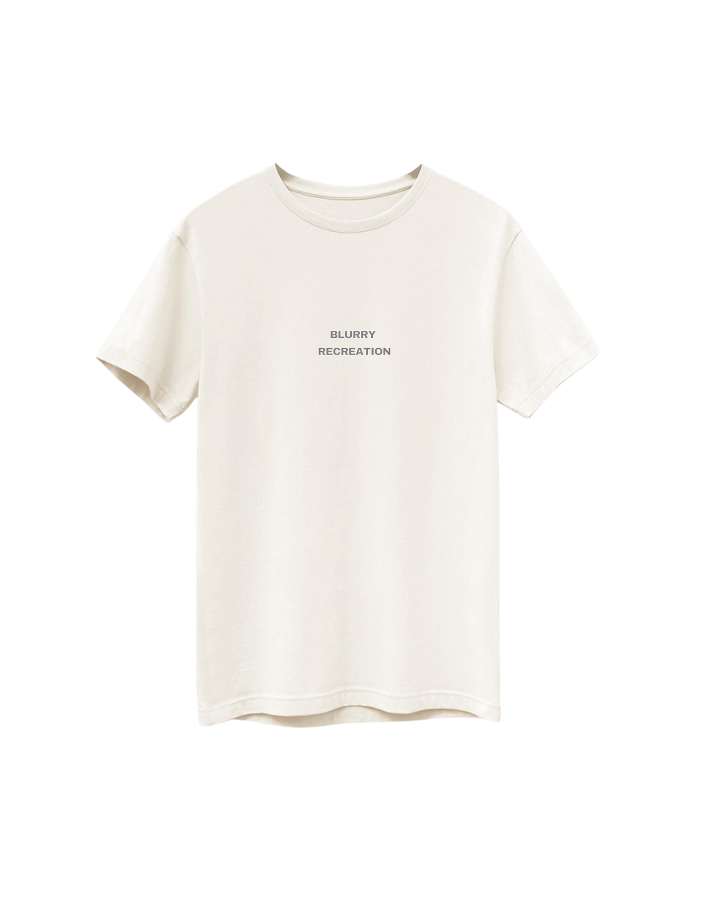 Blurry Recreation T shirt in beige